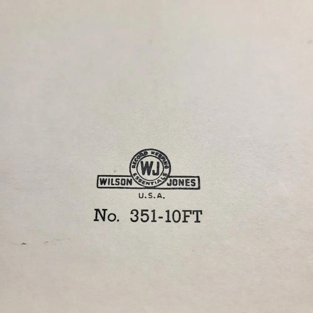 Vintage Wilson Jones 310-10ft Telephone & Address Book Analog 3 ring